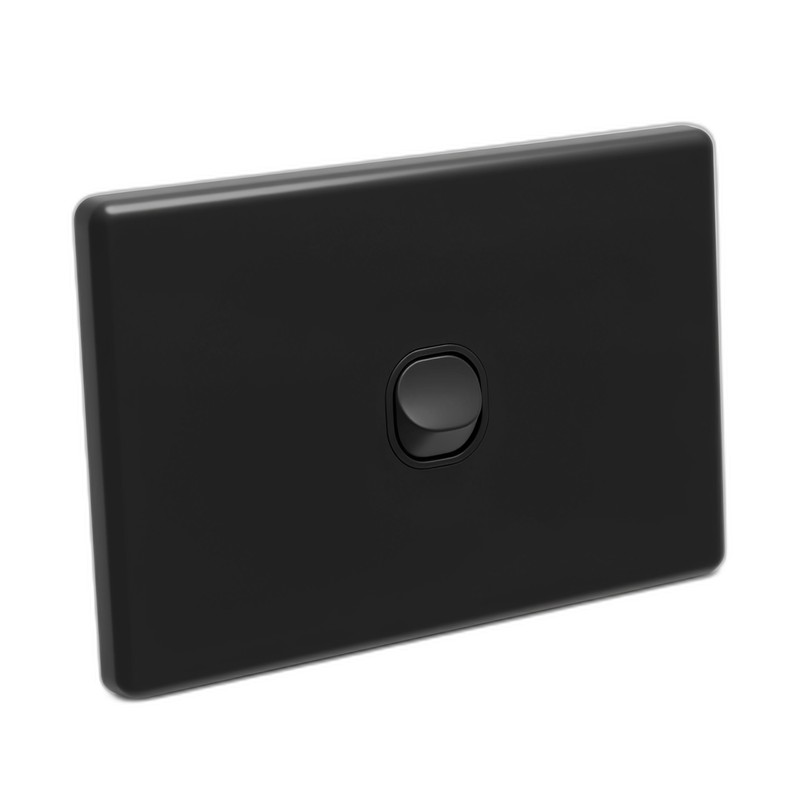 YELE Slim 1 Gang 2 Way Switch Black